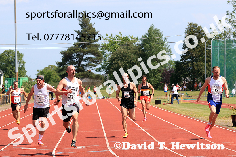 100 metres, 2025 NEMAA Track and Field, Monkton. Photo: David T. Hewitson/Sports for All Pics